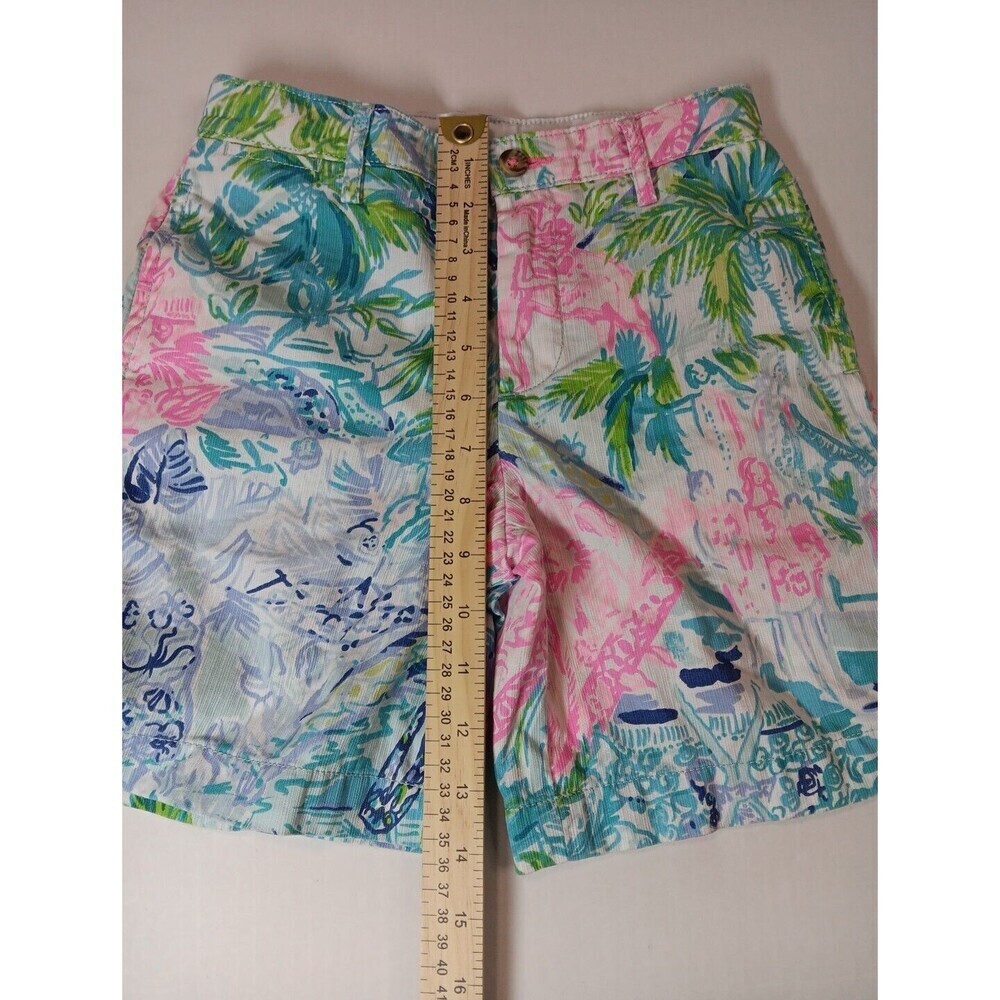 Boys Lilly Pulitzer Beaumont Shorts Size 6 Bohemian Queen Chino Preppy - Picture 3 of 10